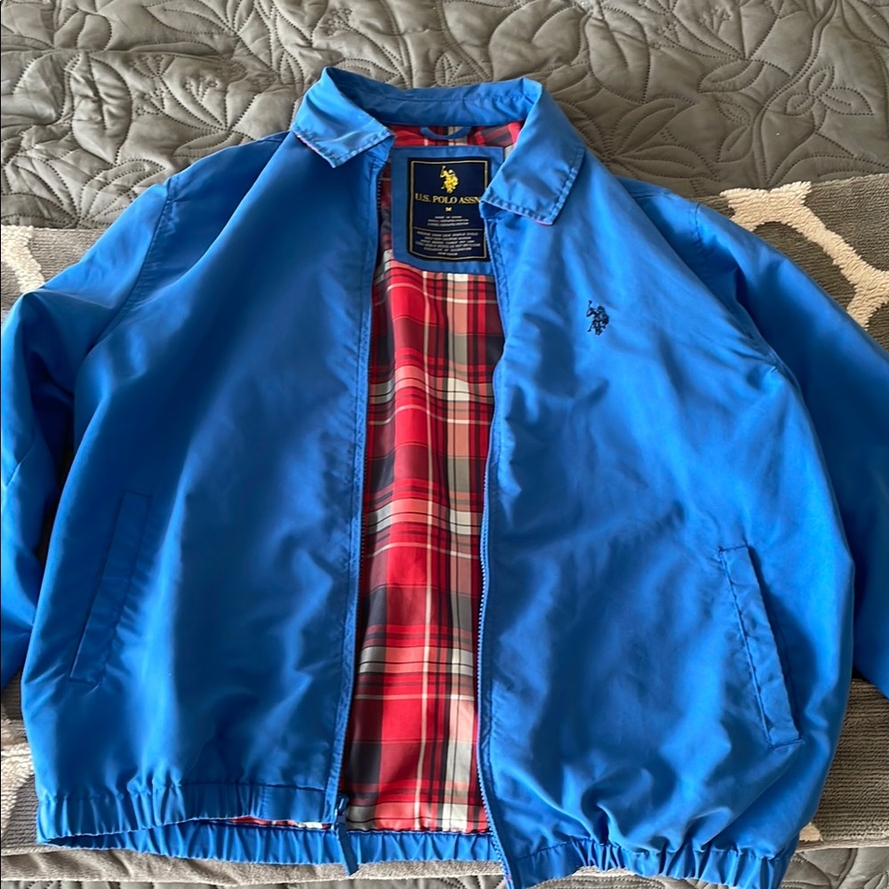 U.S. Polo Assn. Blue and Red Lightweight Jacket